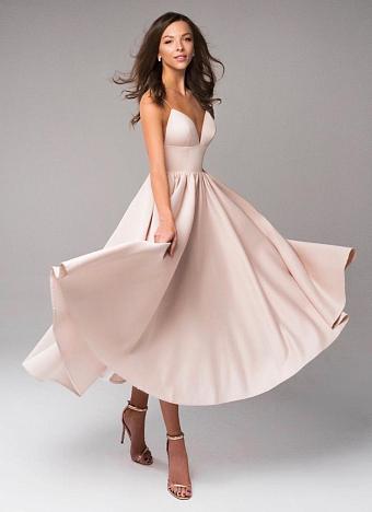 Вечернее платье розового цвета #1031